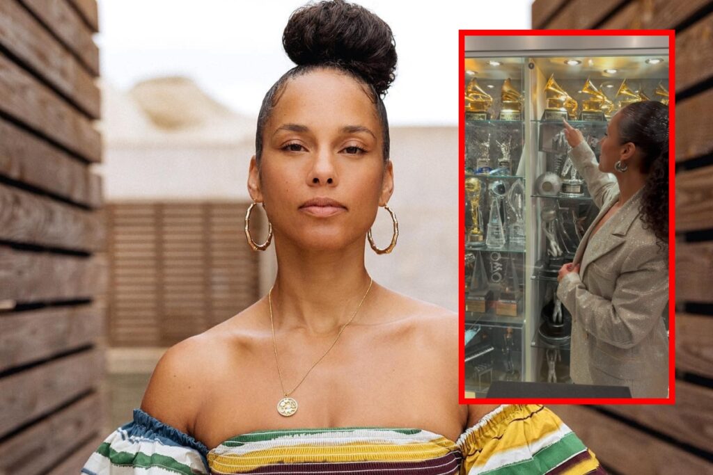 Alicia Keys Flaunts Awards After Apple Music Snubs Her in 100 Best Albums List