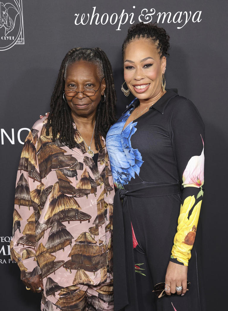 Whoopi Makes Rare Red Carpet Appearance with Daughter