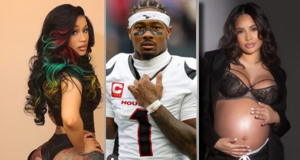 Cardi B, Steffon Diggs and Lord Giselle Cardi B’s Alleged Man Stefon Diggs in Secret Baby Scandal With IG Model