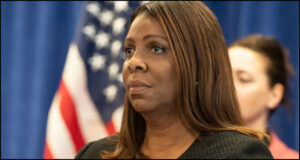 Letitia James looks serious