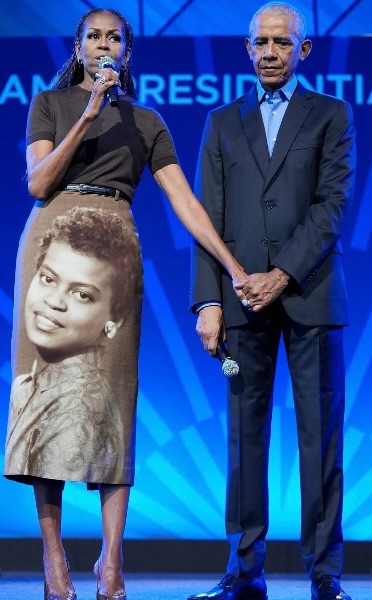 Barrack and Michelle Obama